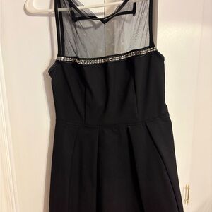 Tobi Black Mesh Mini Dress